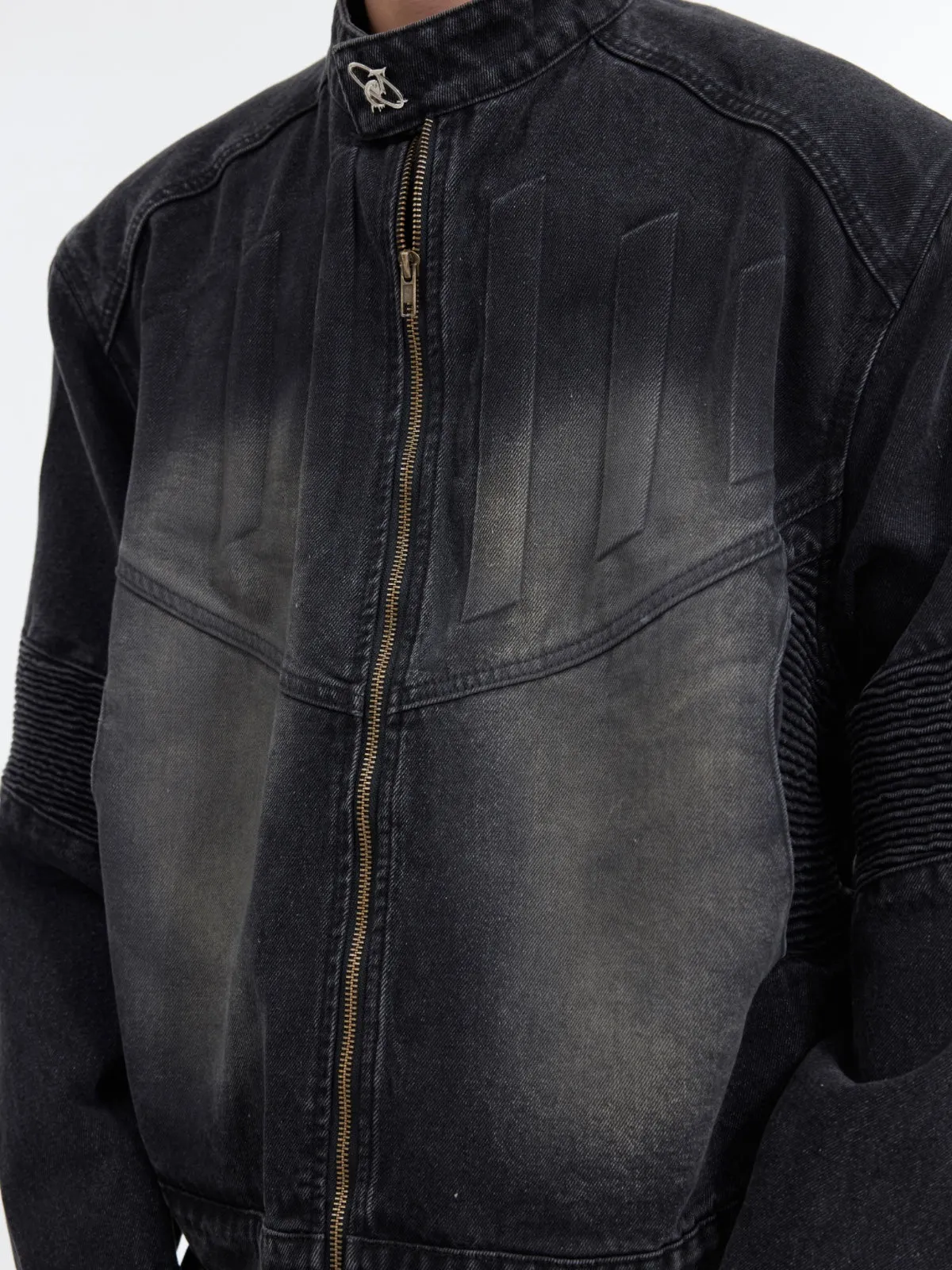 【24s January.】3D Relief Design Deconstructed Denim Suit