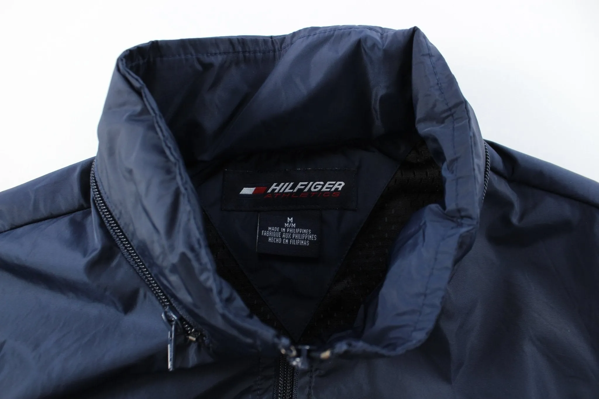 90's Tommy Hilfiger Athletics Navy Blue Zip Up Jacket