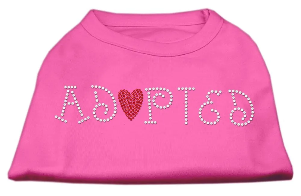 Adopted Rhinestone Shirt Bright Pink M (12)