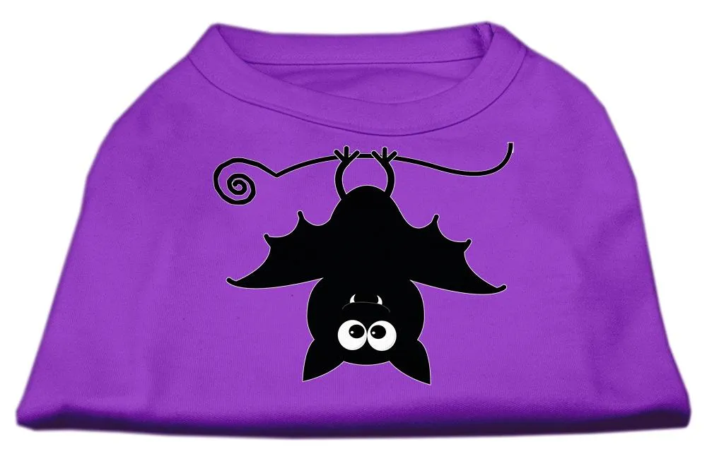 Batsy The Bat Screen Print Dog Shirt Purple Lg (14)