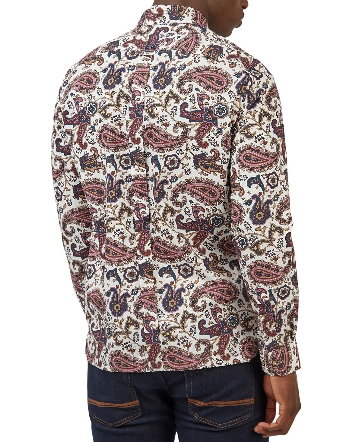 Ben Sherman Men's Oriental Paisley Print Shirt