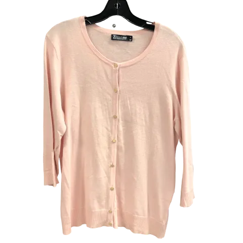 Cardigan By New York And Co In Light Pink, Size: Xl