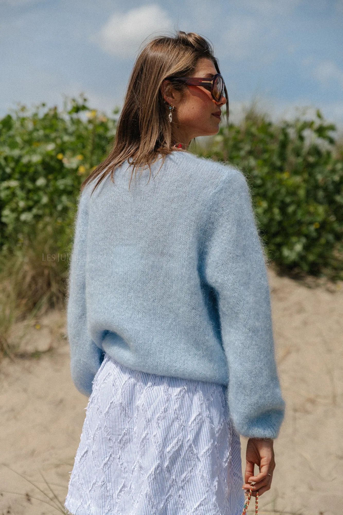 Charlie cardigan sky blue