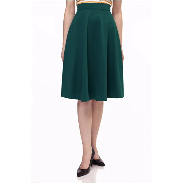 Charlotte Circle Skirt - Green