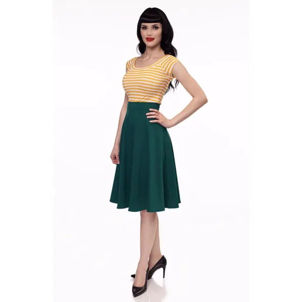 Charlotte Circle Skirt - Green