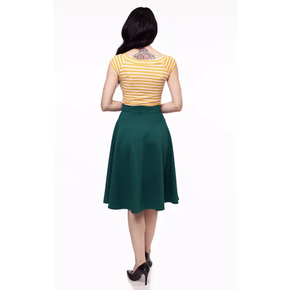 Charlotte Circle Skirt - Green