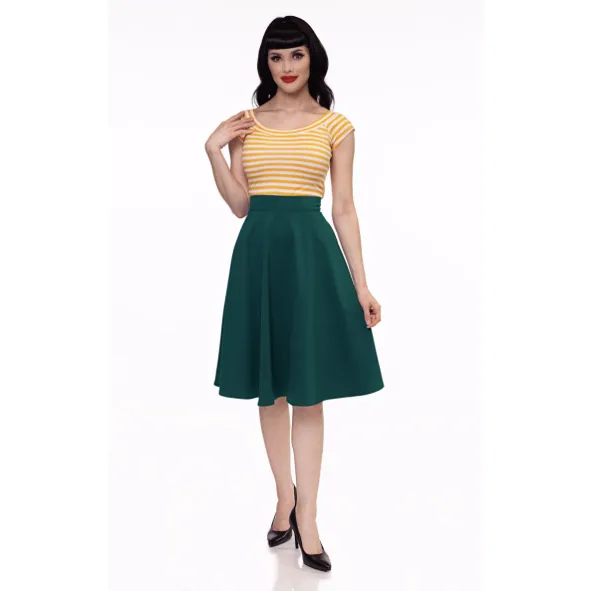 Charlotte Circle Skirt - Green