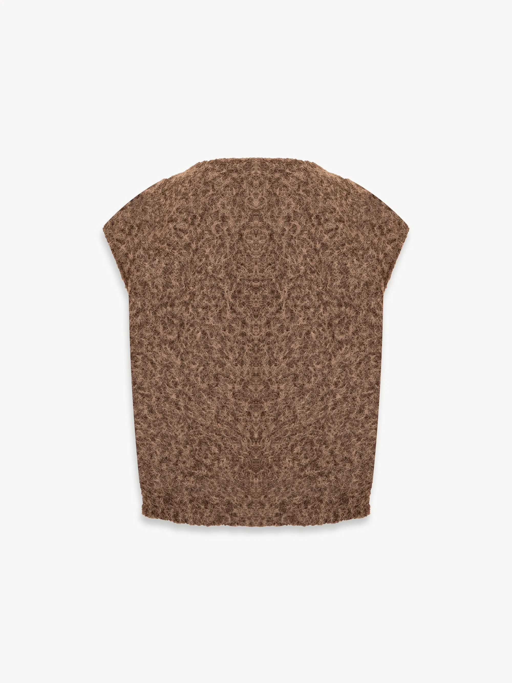 Chocolate Lander Sleeveless Cardigan