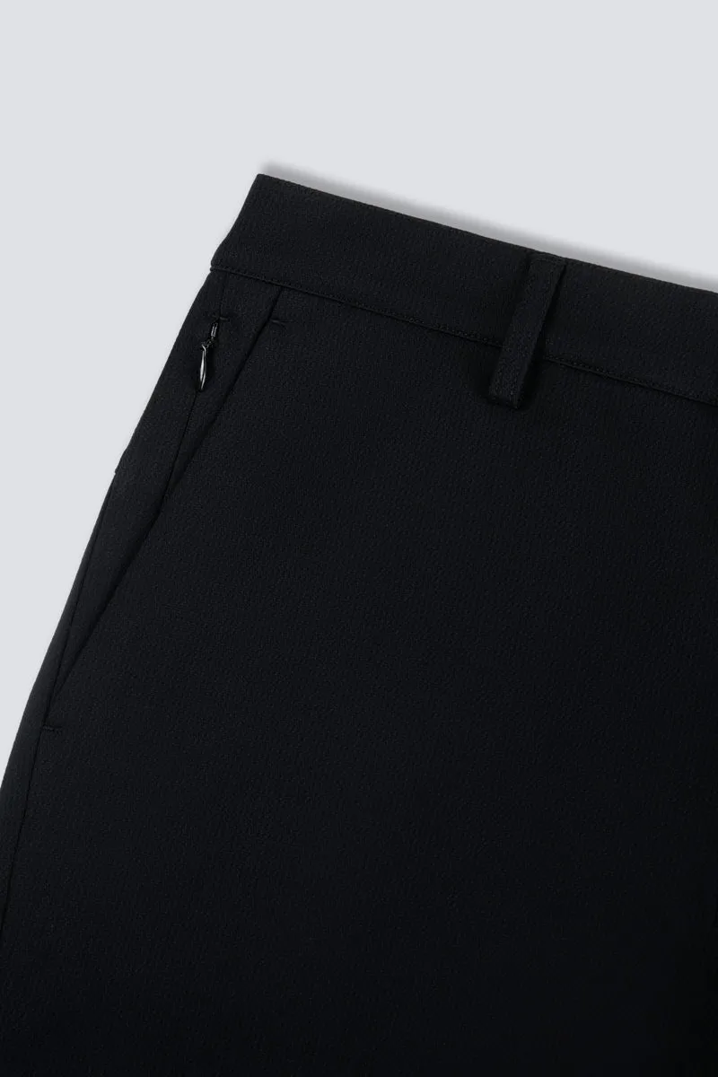 CottonSTRETCH Lightweight Knit Smart Pants | Black BKFD01