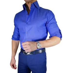 Denim Lapis Weavetex Dress Shirt