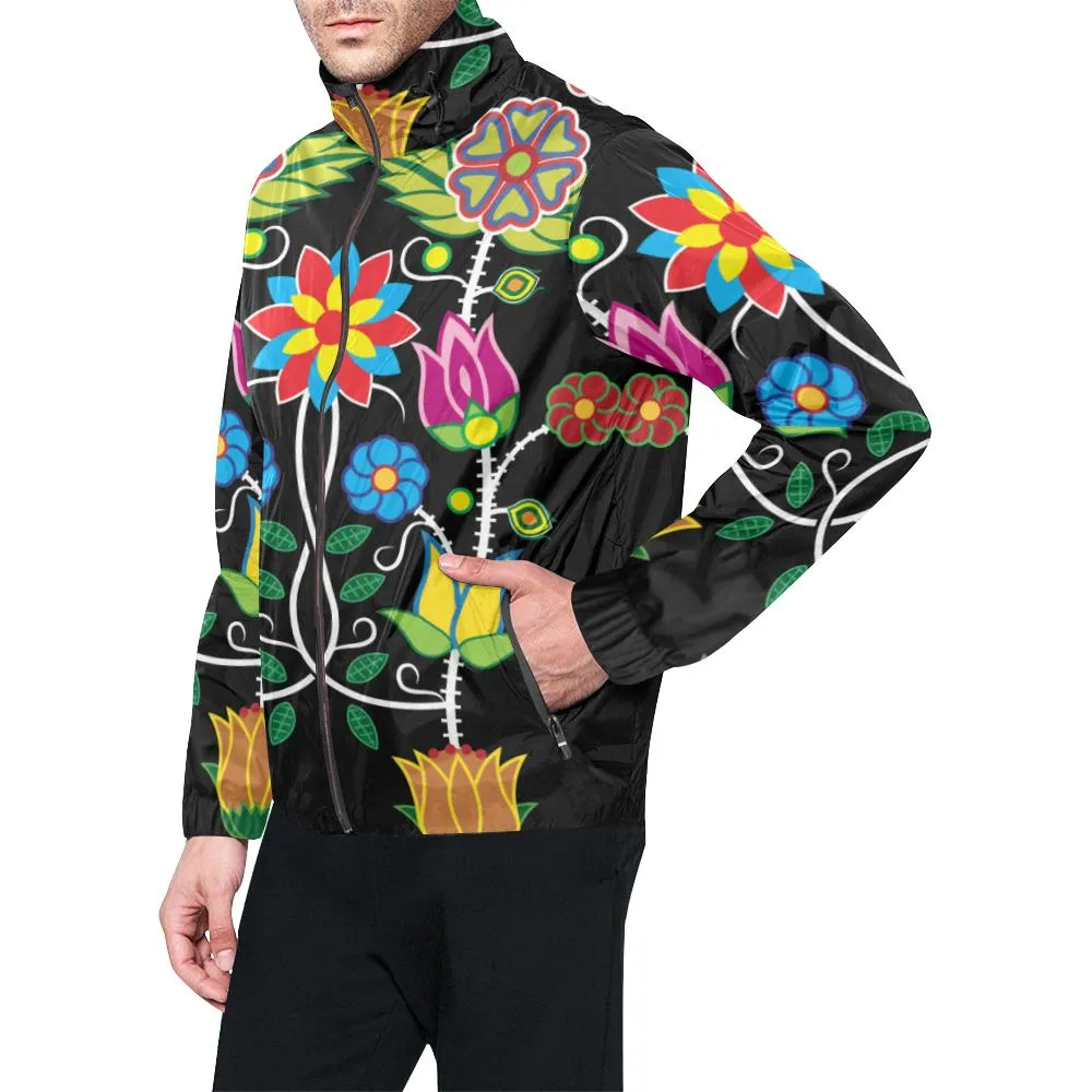 Floral Beadwork - 04 Unisex Windbreaker