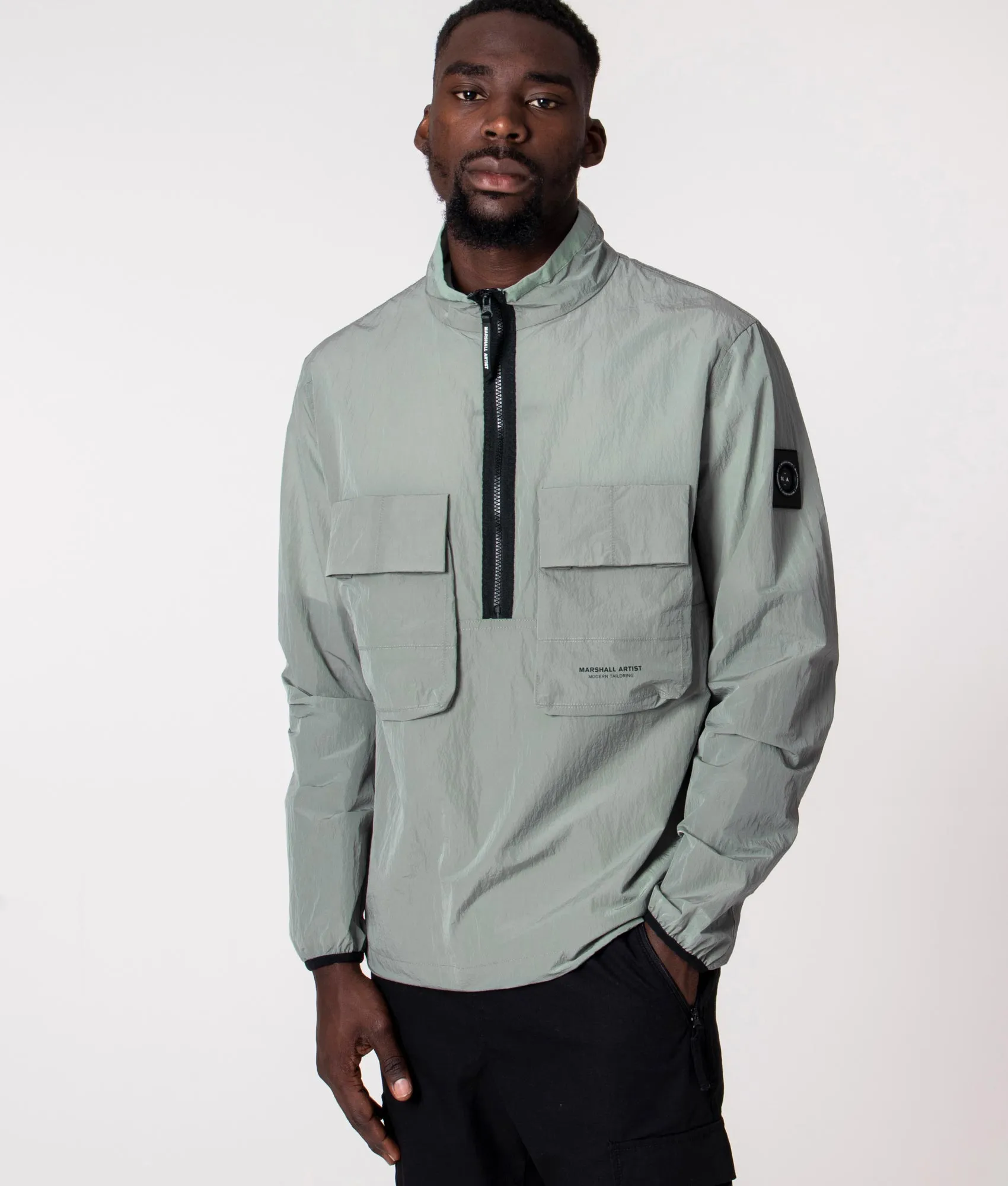 Half Zip Krinkle Windbreaker