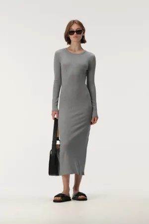 Ines Dress Charcoal Marle