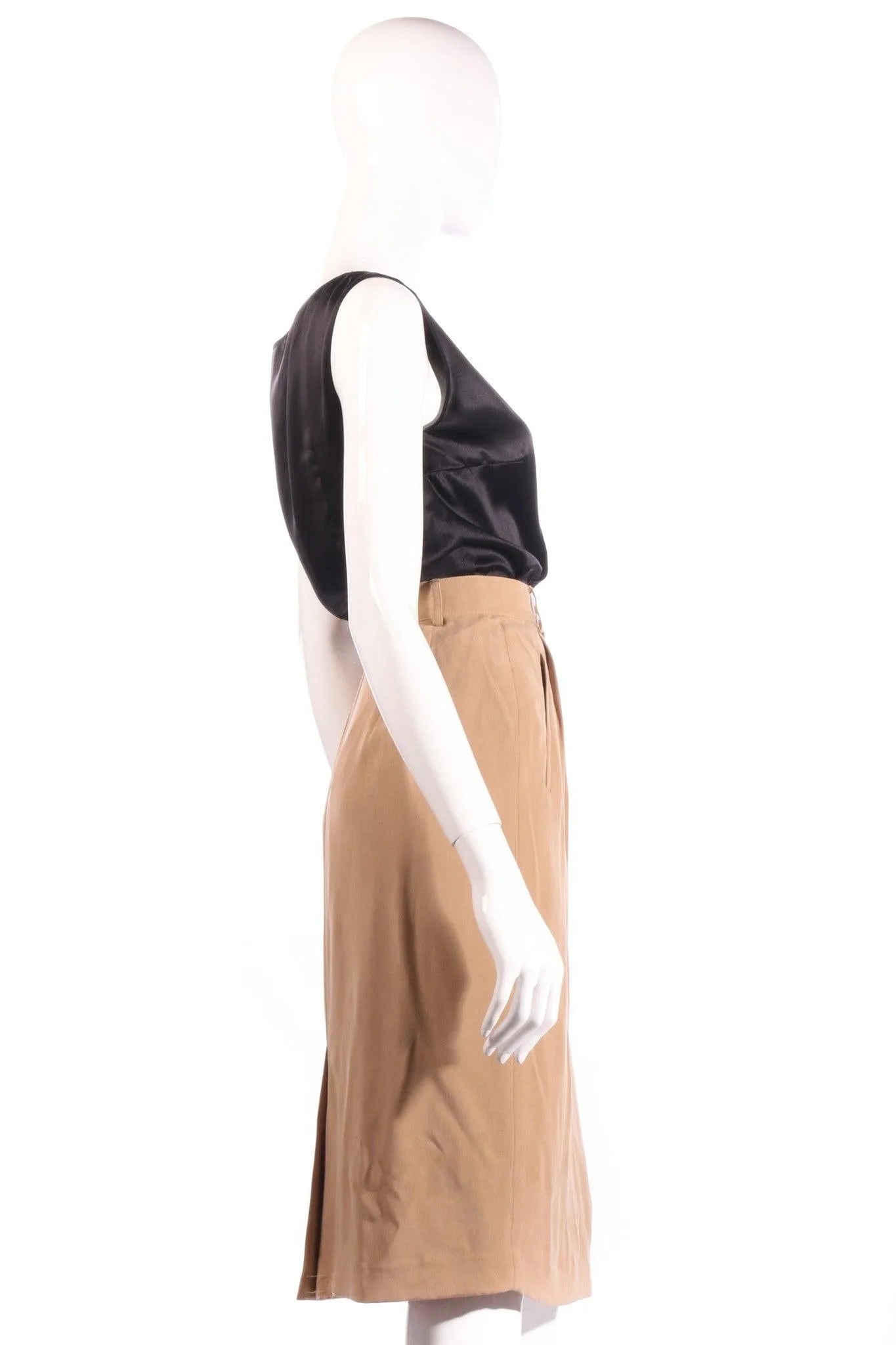 Jaeger silk light brown formal skirt size 12