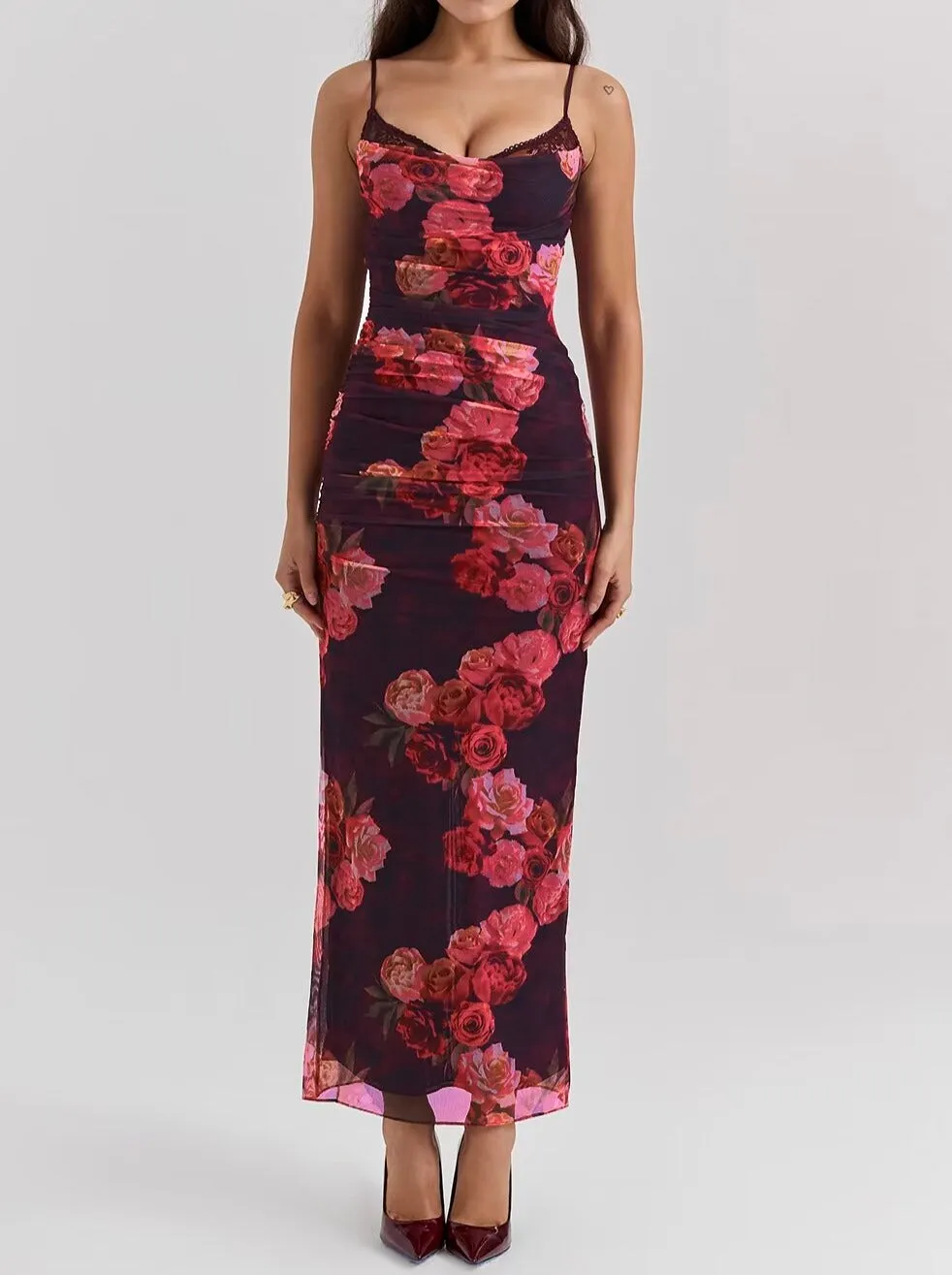 Jena Rose Print Maxi Dress