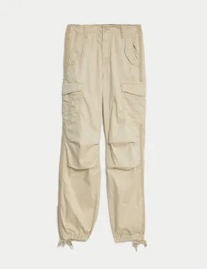 Lyocell™ Rich Cargo Straight Leg Trousers