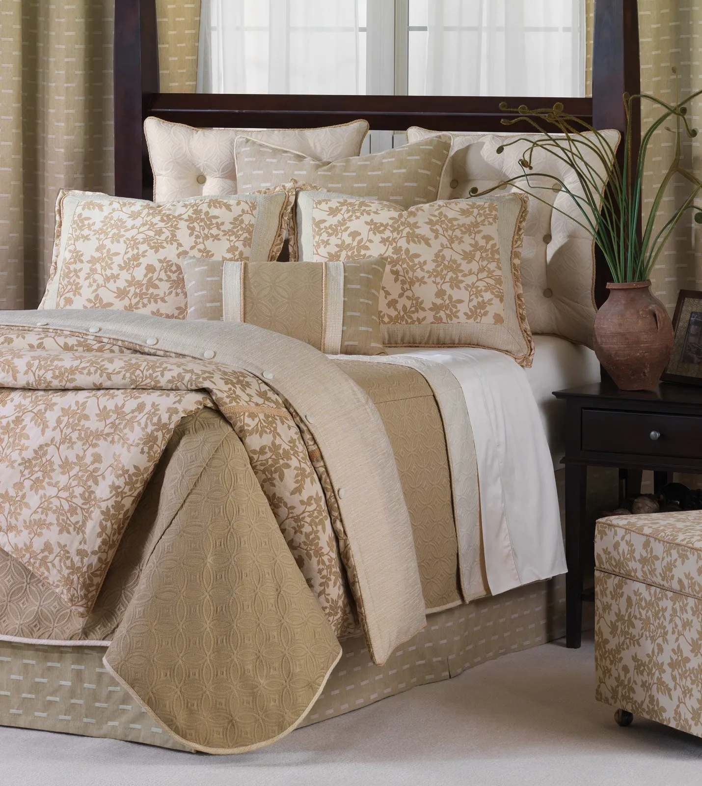 Marley Oatmeal Bed Skirt