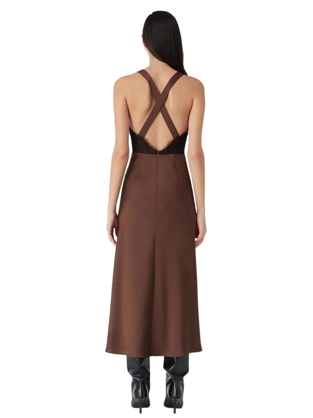 Misha octavia dress chocolate