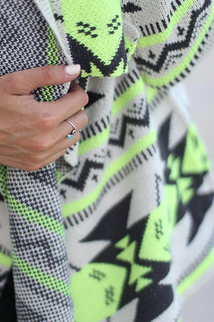 Neon Lime Cardigan