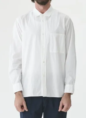 Organic Cotton Broadcloth Shirt | Off White