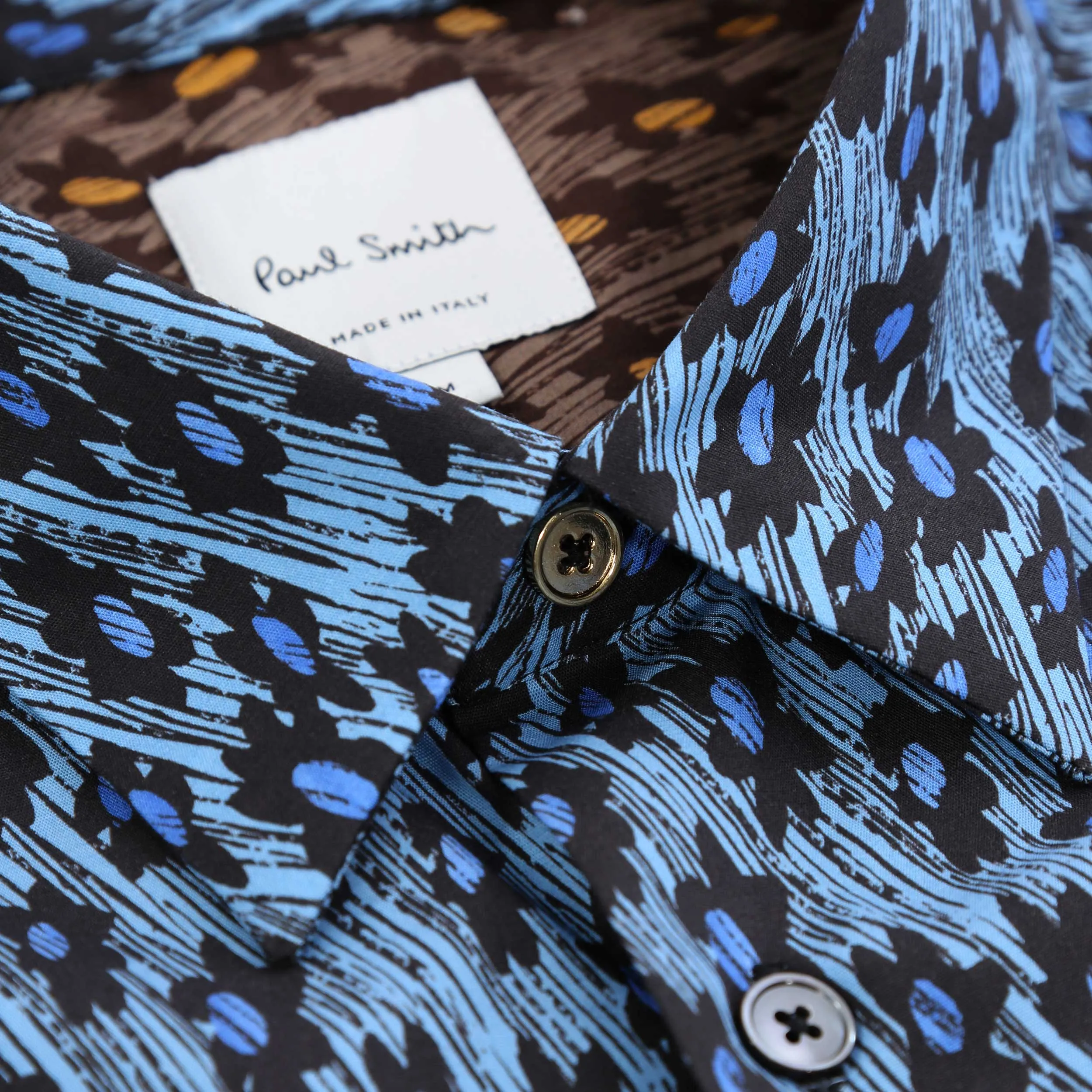 Paul Smith Flower Print Shirt in Blue