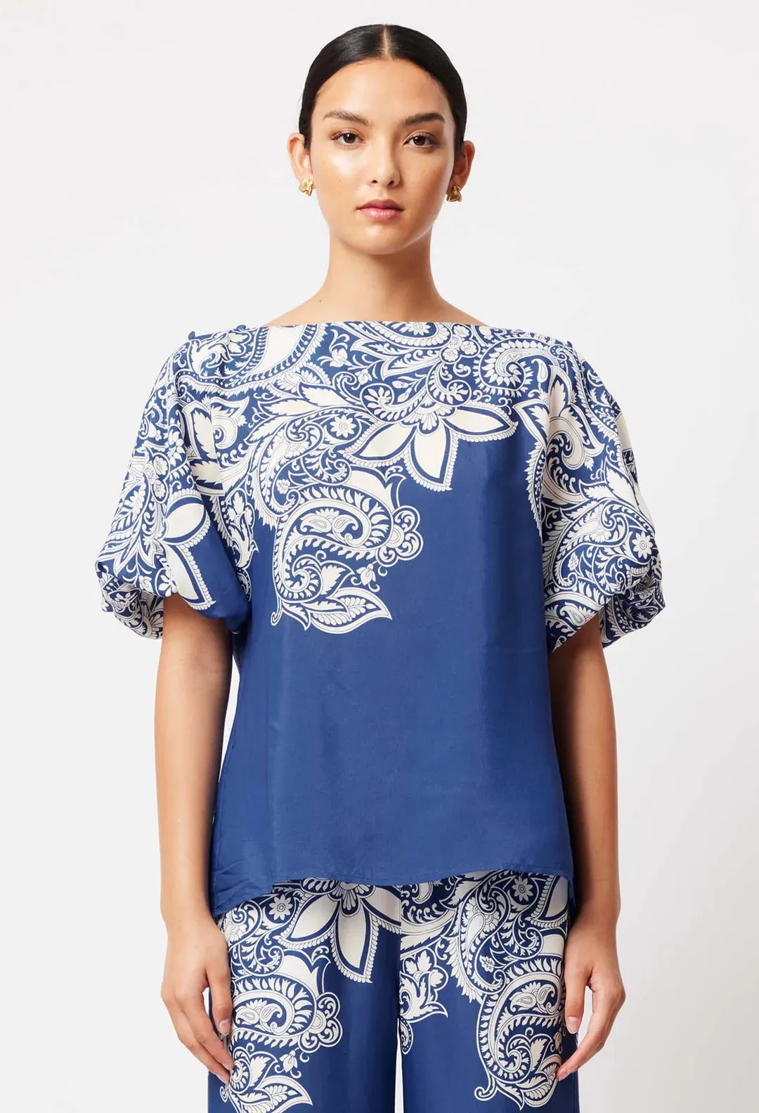 POSITANO VISCOSE TOP | Nautique Paisley