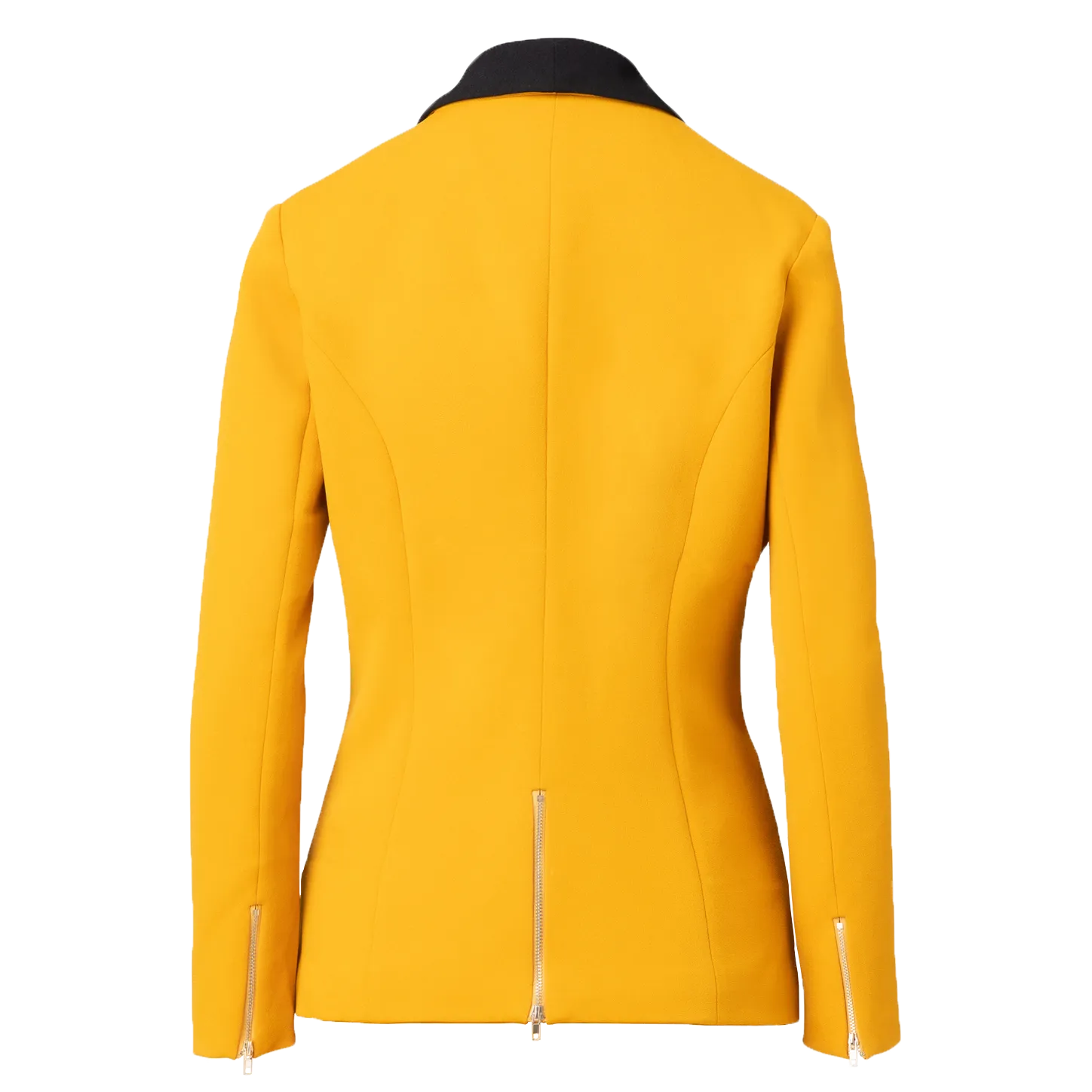 Rebellious Stretch Boss Blazer - Mustard Gold