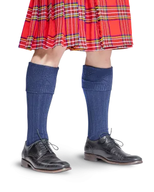 Scottish Kilt Hose - Navy