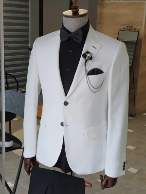 SlimFit White Jacket