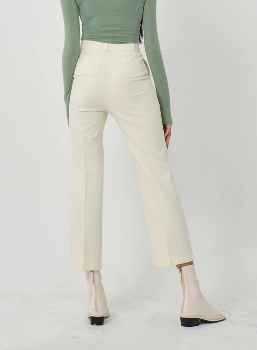 Straight Leg Ankle Tailored Pants ID22