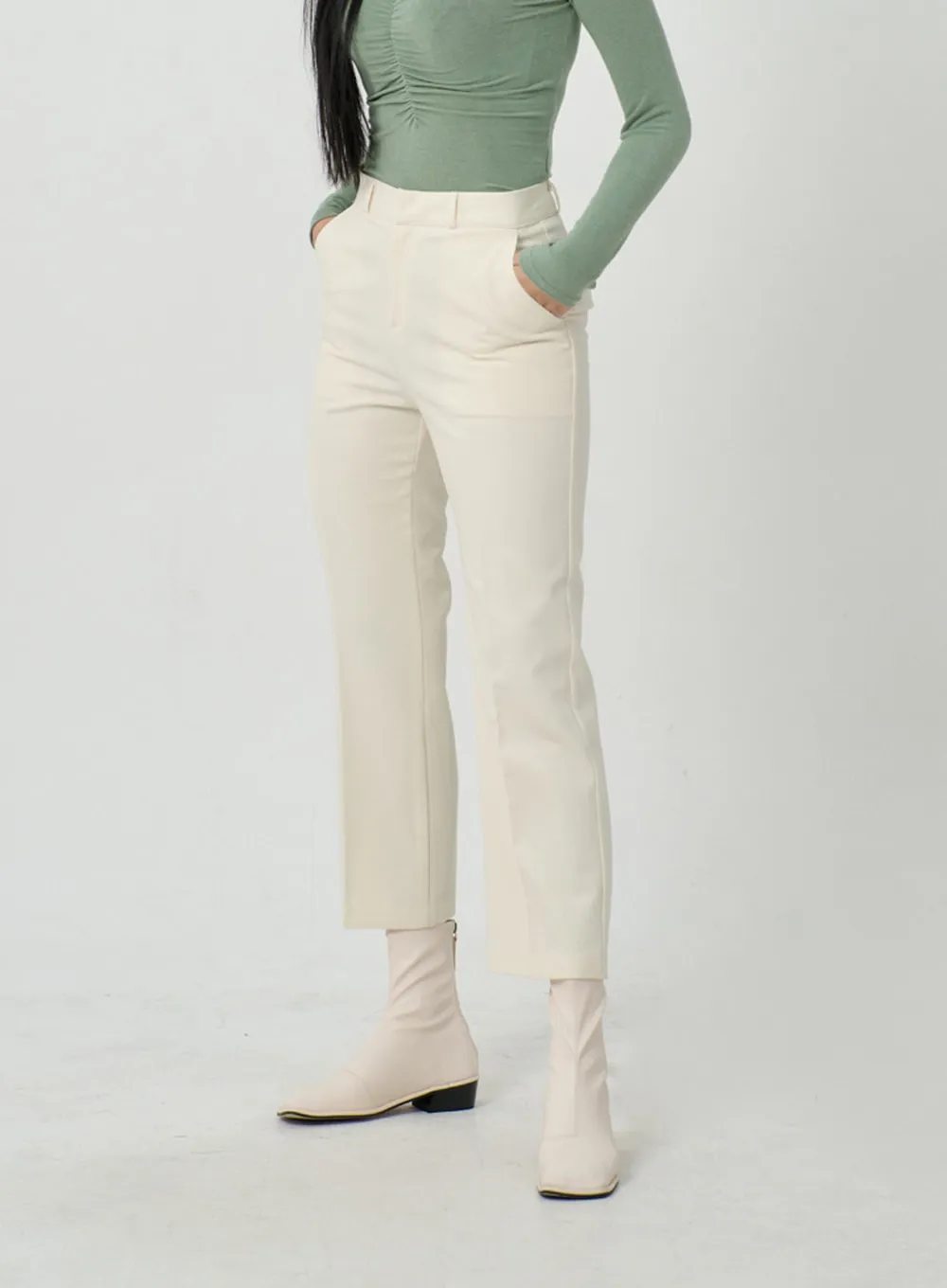 Straight Leg Ankle Tailored Pants ID22