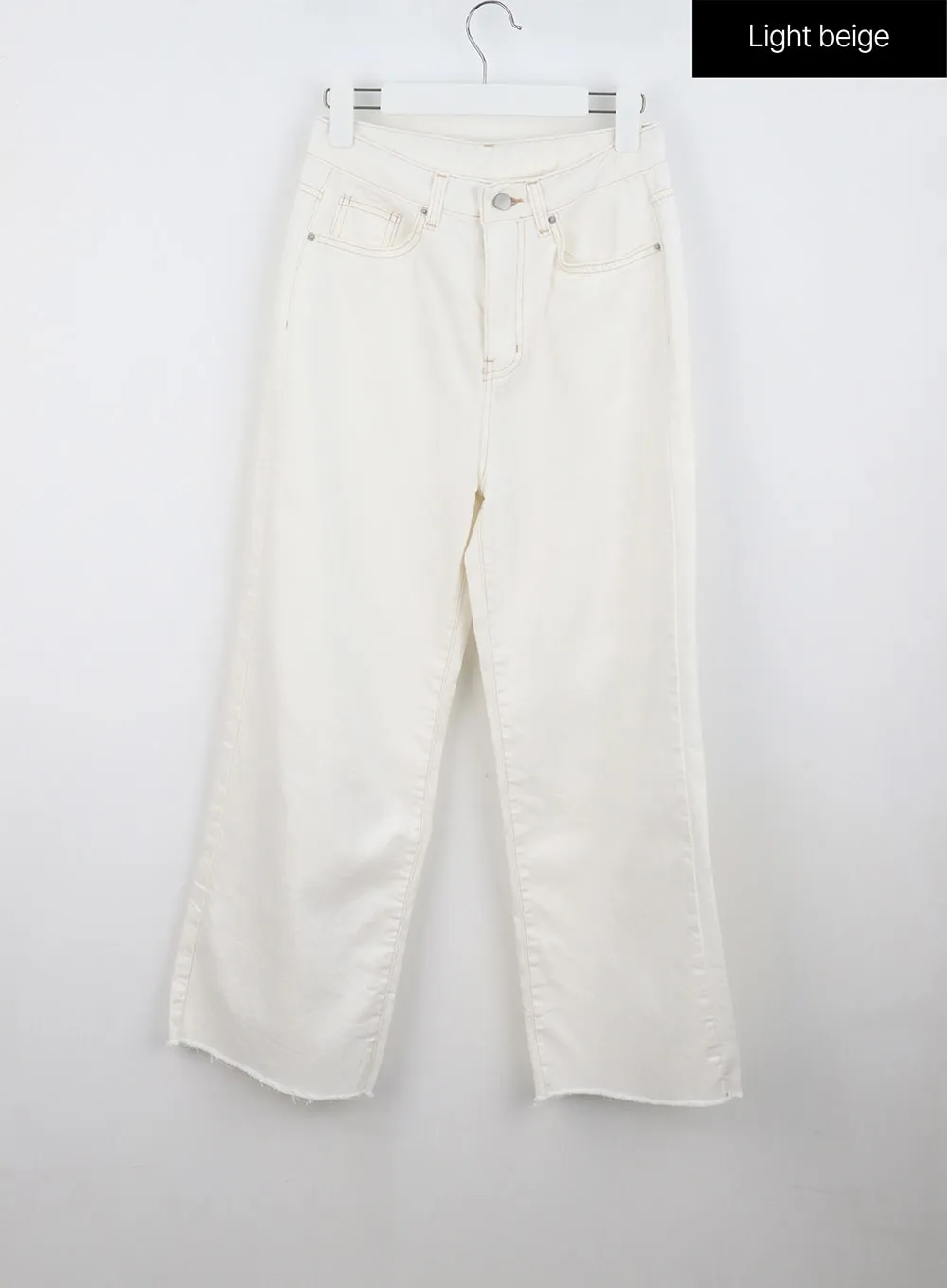 Straight Leg Cotton Pants OU319