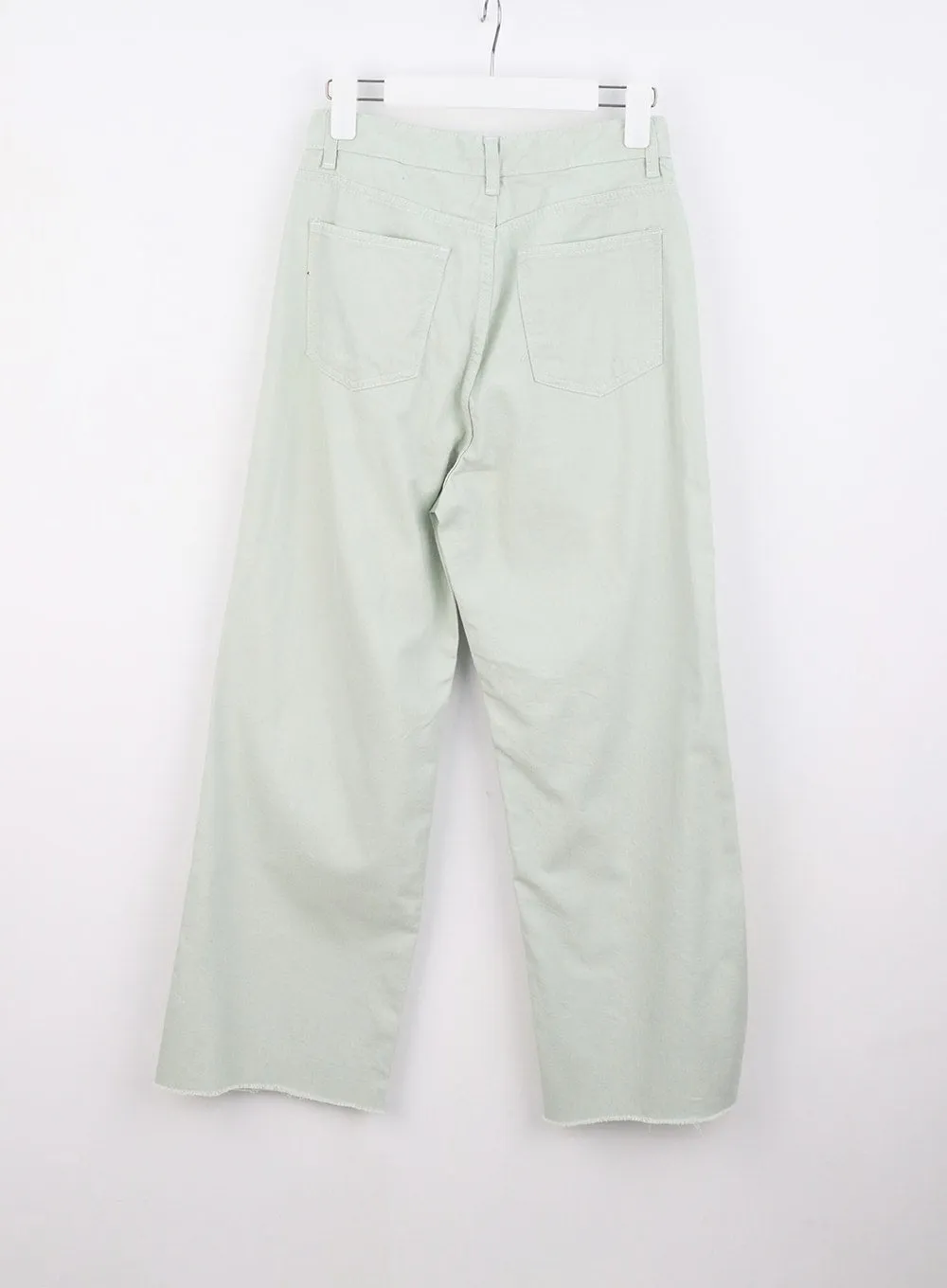 Straight Leg Cotton Pants OU319