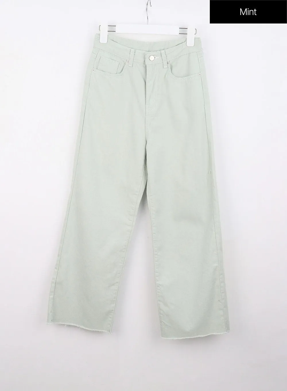 Straight Leg Cotton Pants OU319