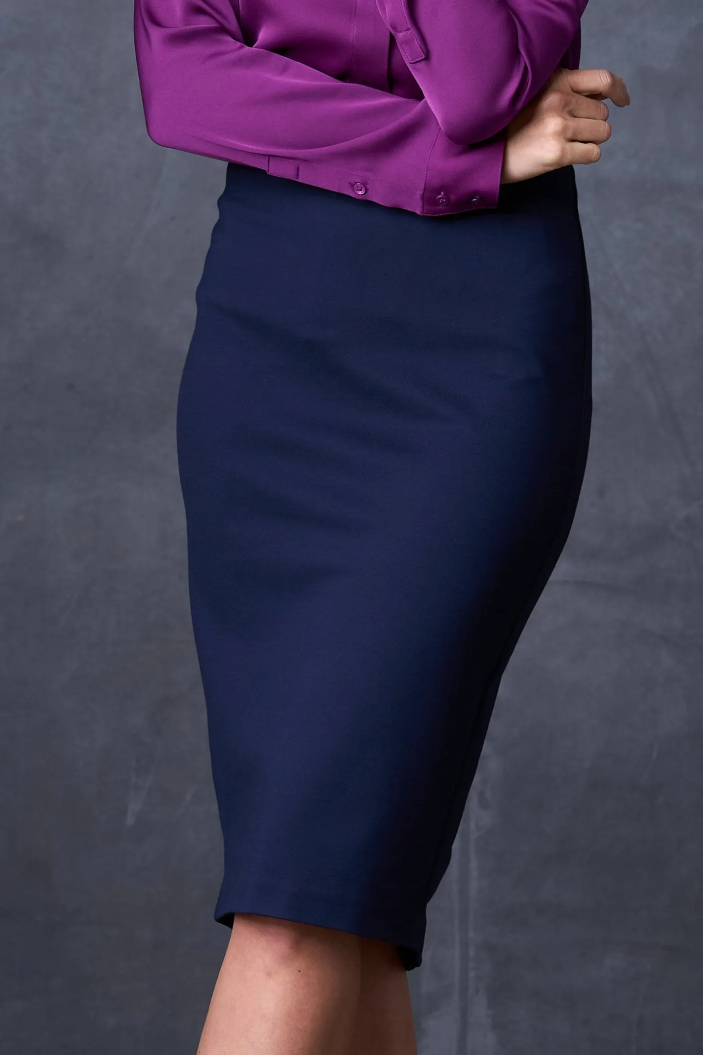 The Dorothy Pencil Skirt Navy