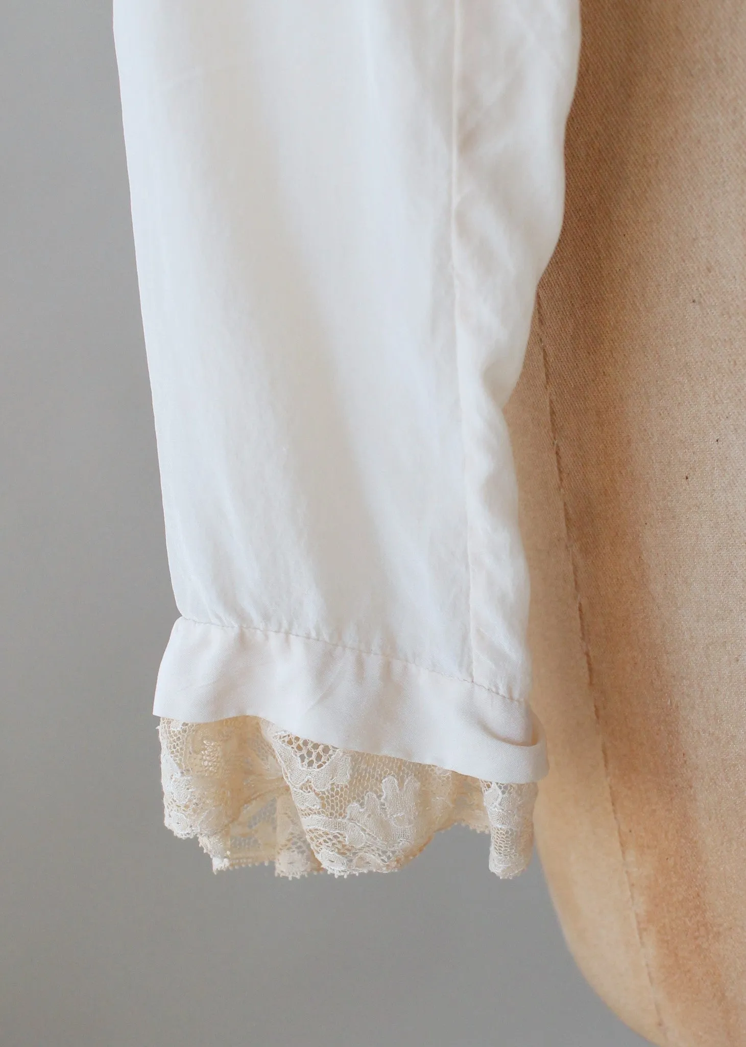 Vintage 1920s Silk and Lace Parisian Blouse