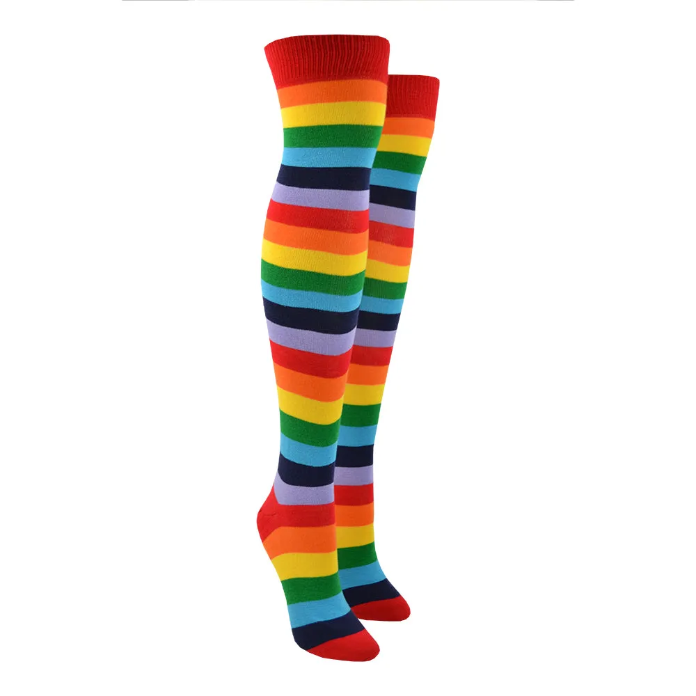 Women's Rainbow Over the Knee Socks